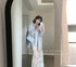 Women Lacey Skirts With Lace Detail Collar Down Shirts